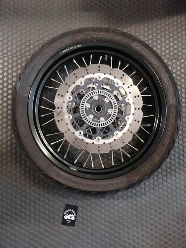 Ruota anteriore raggi con - ruota, a