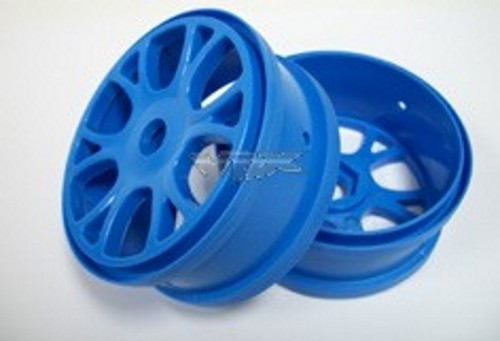 Coppia cerchi raggi blu - blu, per